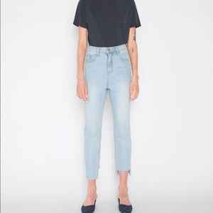Oak + Fort High Waist Girlfriend Jeans